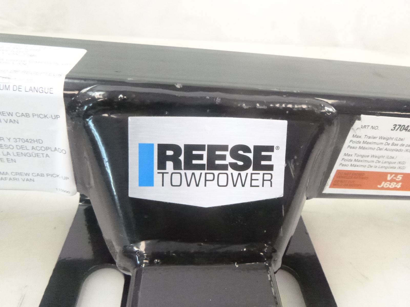 Reese Towpower 37042 Class III Multi Fit Receiver Trailer Hitch 2" V5