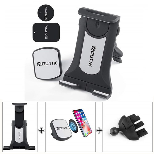 Hands-Free CD Slot Car Mount 2IN1 Phone Tablet Holder with 3.5-10.5in All iPhone - Picture 7 of 12