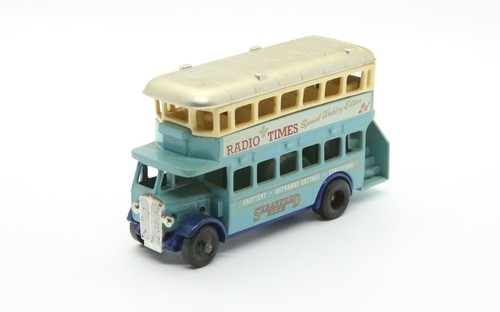 Lledo Diecast - AEC Regent Double Deck Bus - Stratford Blue - Radio Times - Picture 17 of 18