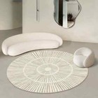 Round Living Room Carpet Bedroom Rug Bedside Floor Mat Modern Home Decoration