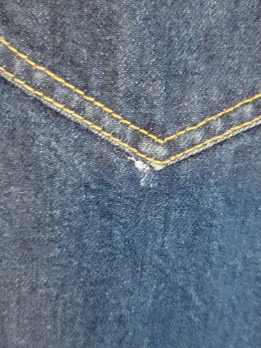 jeans cherokee donna taglia 7 regular conici vita media denim lavaggio scuro blu - Foto 9 di 12