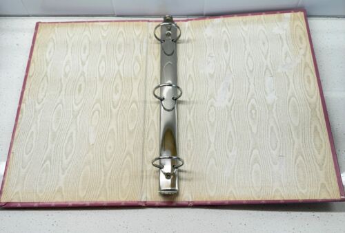 Álbum de fotos vintage rosa malva diseño flor de lis con inserciones de 3 anillos - Imagen 13 de 16