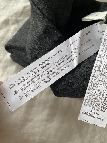 NEW ZARA GIRLS GREY SPARKLE KNIT TIGHTS 13/14 Years - Picture 5 of 6