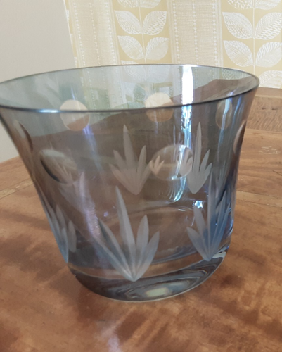Laura Ashley Glass Plant Pot Pale Blue Clear - 第 7/8 張圖片
