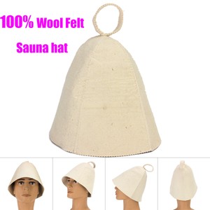 Details About 100 Wool Felt Sauna Hat Hair Head Protect Form Steam Room Overheating