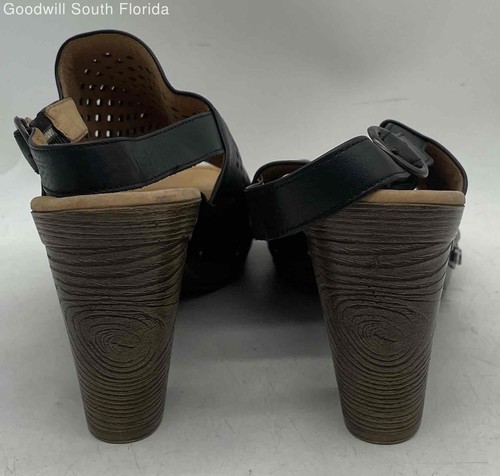 Gabor Women's Brown Adjustable Straps Block Heel Slingback Sandals Size 7 - Picture 3 of 6