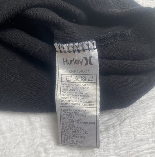 Hurley Jungen Kurzarm T-Shirt Größe 5 Kleinkind schwarz/weiß Logo einfarbig Basic - Bild 5 von 6