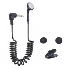 3.5mm Earphone with Soft Breathable Sponge Cover  Clip Single Side Mono Earbud