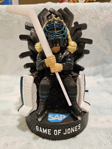 San Jose Sharks Martin Jones Spiel von Jones Wackelkopf/Statue - Bild 3 von 6