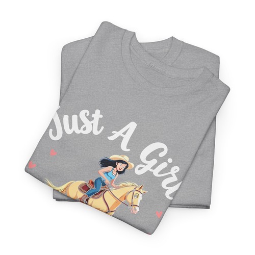 Just a Girl Who Loves Horses Graphic Tee, Horse Riding Shirt for Women Gift - Picture 5 of 14