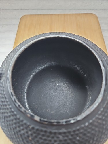 Nanbu Tekki Handmade Cast Iron 14cm High Teapot Vintage  No Infuser  VGC - Picture 3 of 20