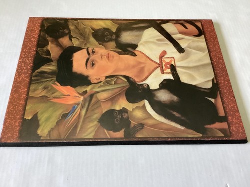 Frida Kahlo Self PORTRAIT w MONKEYS Laminated Frame - Picture 9 of 10