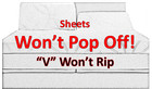 Won't Pop Off King Flex Top Crimson, Deep Pocket Sheets Split Head Bed Sheets