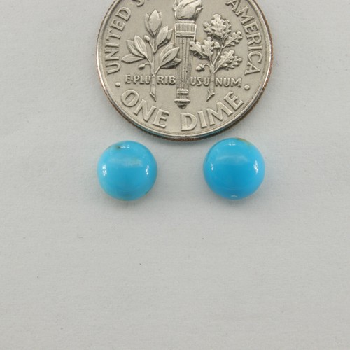 Pendientes de perno/poste azul turquesa genuino y natural plata esterlina 925 #1e - Imagen 2 de 10