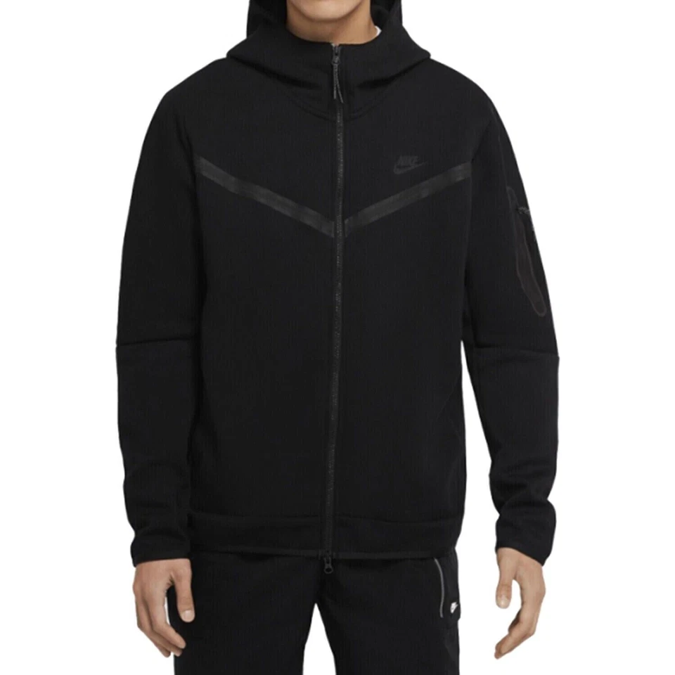 Nike Sportswear Tech Fleece Hoodie - Schwarz, Größe L (CU4489010)