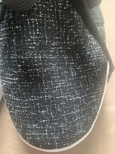 Scarpe skater sneakers slip on bianche e nere suola gomma bicolore nuove senza etichette taglia 7,5 - Foto 9 di 10
