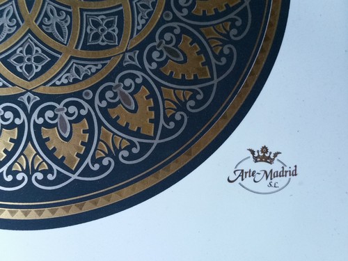 Damascene Mandala Gold and Stainless Steel - Arte Madrid, Toledo Spain - Picture 3 of 4