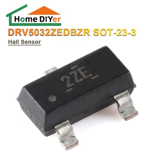 Sensor de efecto Hall DRV5032ZEDBZR 1 pieza - Interruptor digital SOT-23-3, baja potencia - Imagen 1 de 5