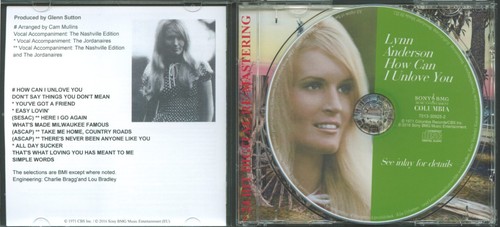 LYNN ANDERSON - How Can I Unlove You - Picture 3 of 3