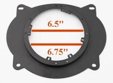 Factory Stock Front Door Speaker Adapter 6.5" & 6.75" Aftermarket Install Mount 