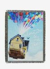 Disney Pixar Up Throw Blanket Tapestry Carl's House Balloons 48 x 60" Wall Art