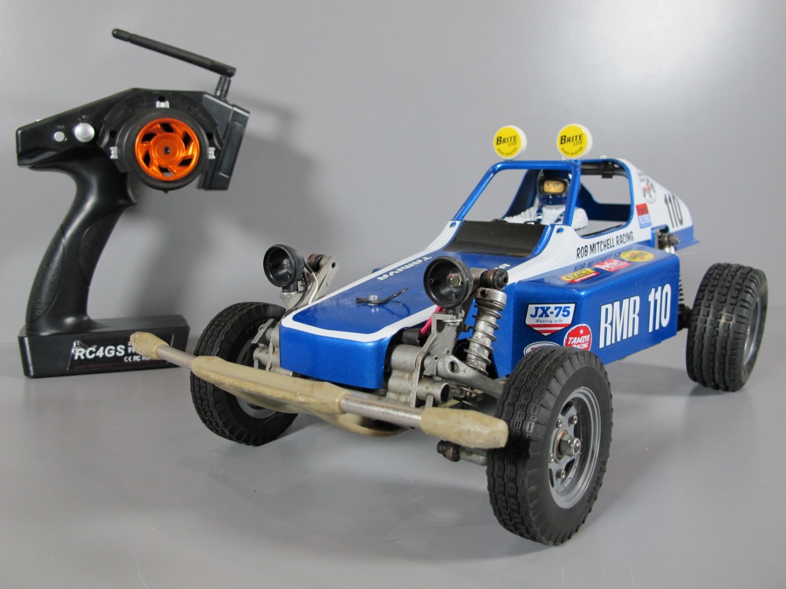 Original vintage Tamiya 1 10 RC Rough Rider SRB with ESC Transmitter LED Light Original vintage Tamiya 1 10 RC Rough Rider SRB with ESC Transmitter LED Light