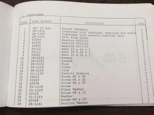 Jawa Babetta Moped M-207-011 , OEM Spare Parts Re-Print Manual 1975 - 第 4/7 張圖片