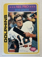 1978 Topps Bob Griese #120 Miami Dolphins