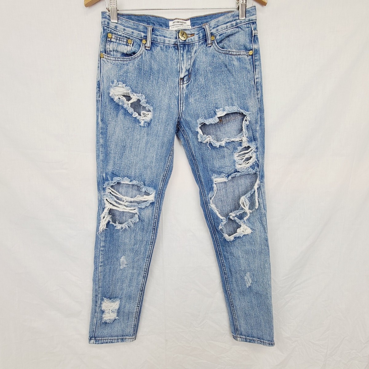 One X One Teaspoon Jeans Size 25 Distress Awesome Baggies