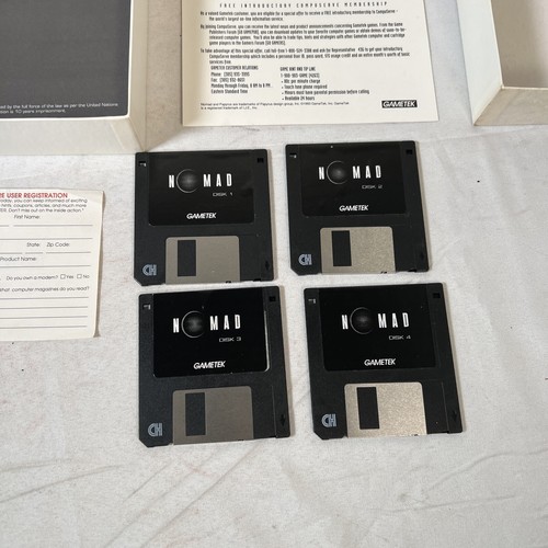 Nomad (PC, 1993) Big Box PC CIB w/REG CARD - Picture 2 of 6