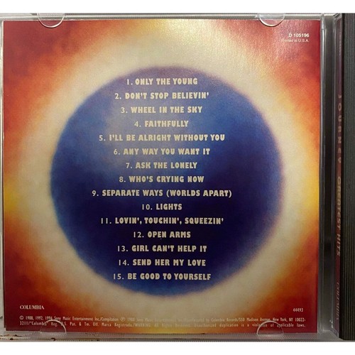 #5230 Journey Greatest Hits CD - Picture 3 of 4
