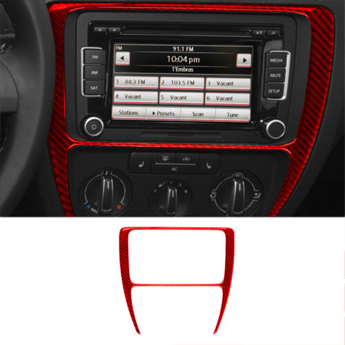 For Volkswagen Jetta 11-14 Red Carbon Fiber Full Kits Interior Trim - Picture 2 of 13