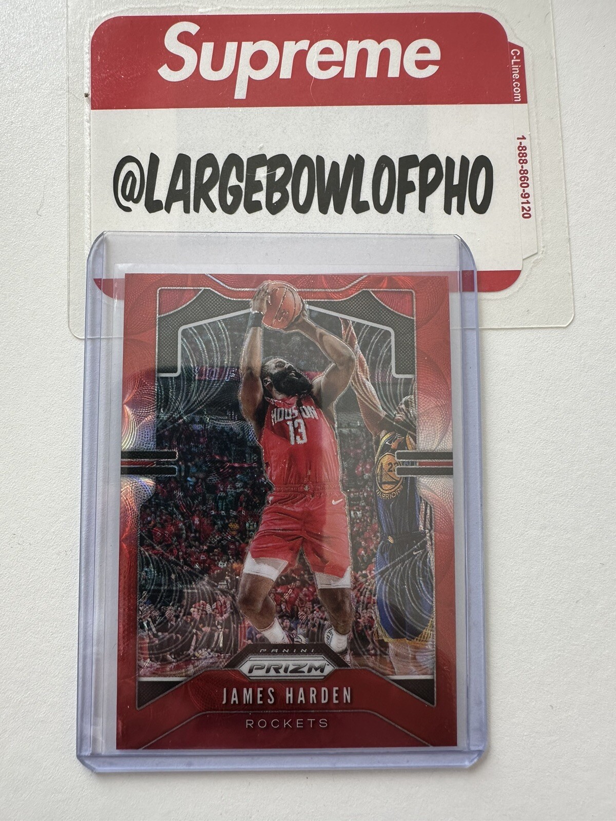 2019-20 Panini Prizm James Harden Red Choice Prizm /88 Houston Rockets