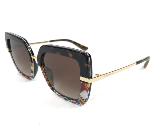 Dolce & Gabbana Sunglasses DG4373-F 3278/13 Havana Carretto Print Brown Gradient - Picture 6 of 12