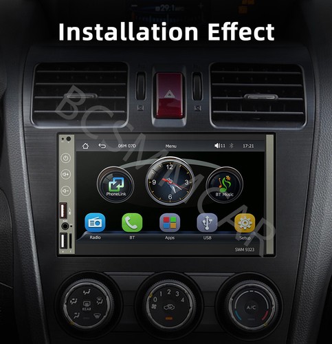 Reproductor de MP5 doble 2Din para automóvil radio estéreo pantalla táctil Android enlace espejo automático - Imagen 3 de 21