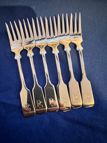 (1) Robbe & Berking Sterling Silber 925 Alt Spaten Besteck 6 x Kuchengabel - Bild 3 von 6