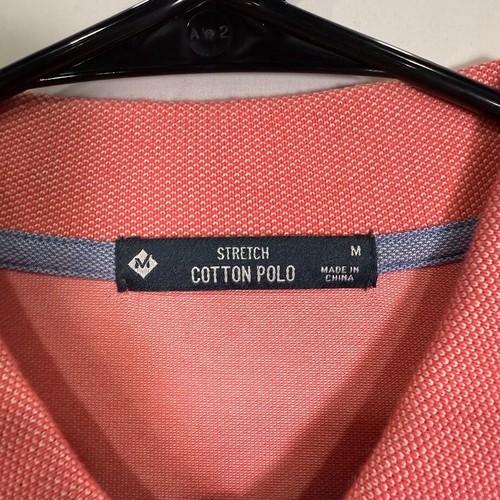 Camisa Polo de Algodón Elastizado Members Mark Para Hombres M Rosa Calce Clásico Informal Camisa de Golf - Imagen 3 de 5
