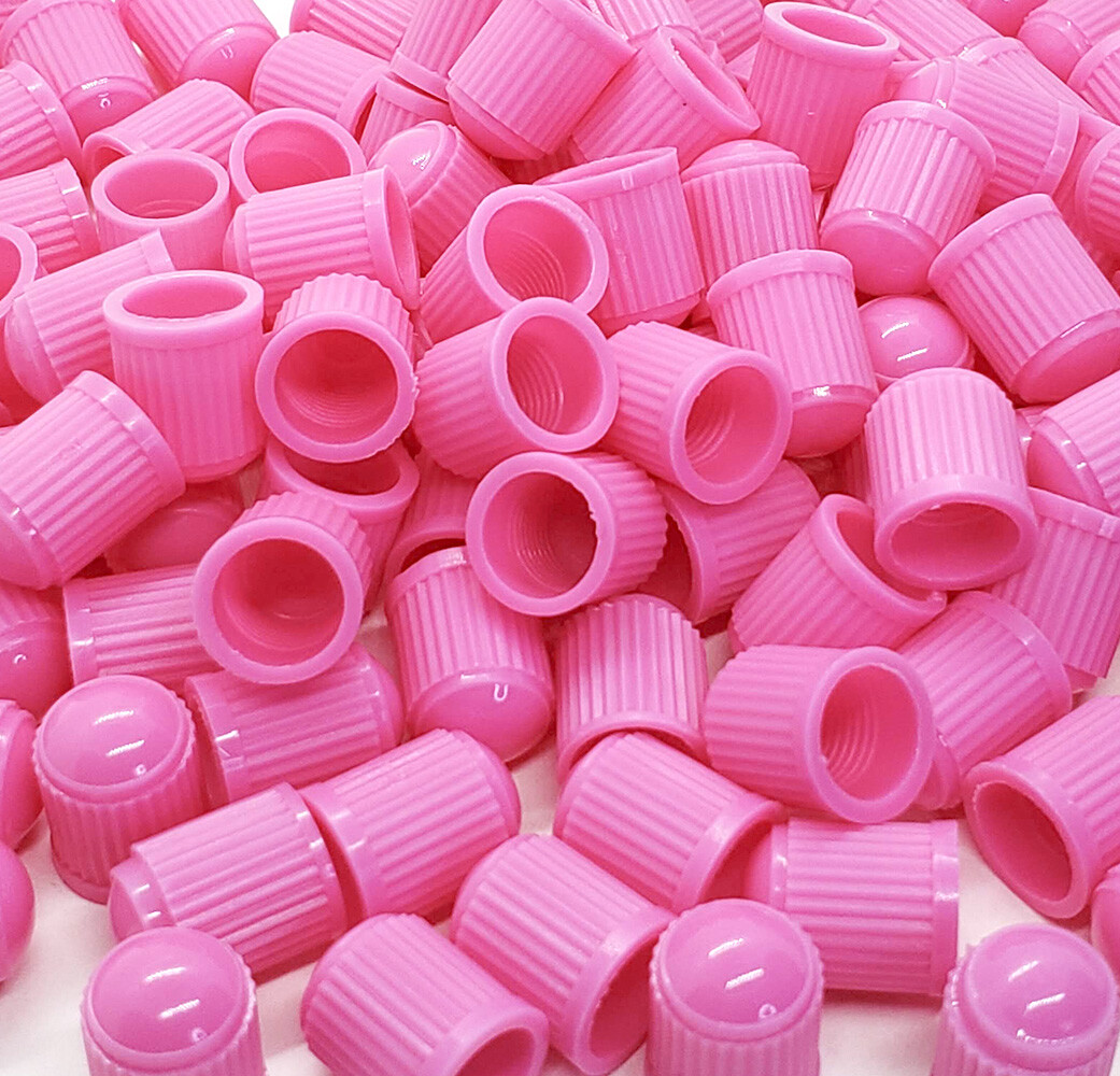 Pink tire valve caps discount