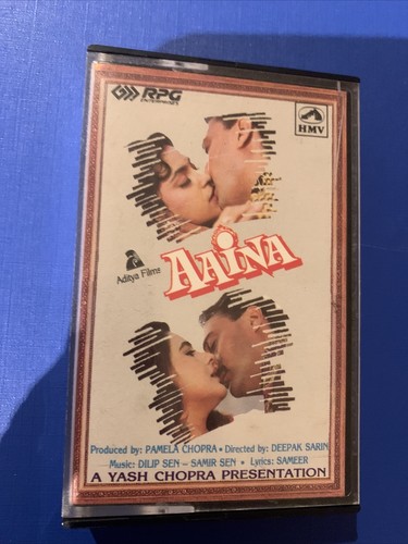 Aaina – 1993 Bollywood Indian cassette tape (not CD) Kumar Sanu Jackie Shroff -