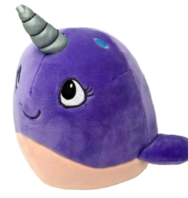 Animal Adventure Purple Squishy Super Soft Narwhal Plush 9