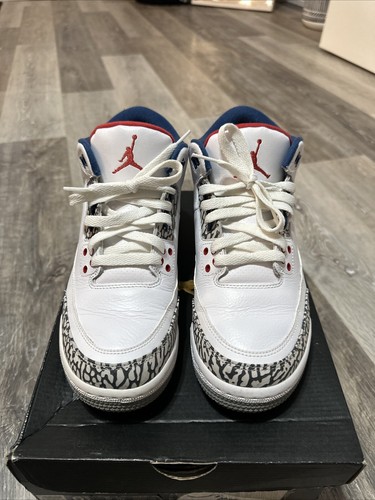 Size 6.5 - Jordan 3 Retro OG Mid True Blue - Picture 3 of 6