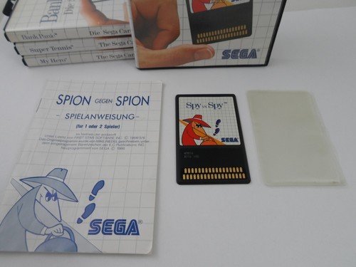 Master System Sega Card Sammlung/Konvolut Great Soccer Spy vs Spy My Hero 5 Game - Bild 7 von 16