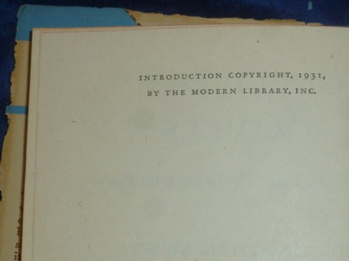 1931 Modern Library GULLIVER'S TRAVELS By JONATHAN SWIFT, HC & Torn DJ, VG/Exc - Picture 3 of 4