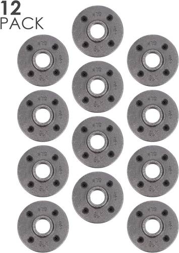 3/4" Bodenflanschverschraubung, schwarz Temperguss Verschraubungen passend für Standard 3/4 Zoll - Bild 7 von 12