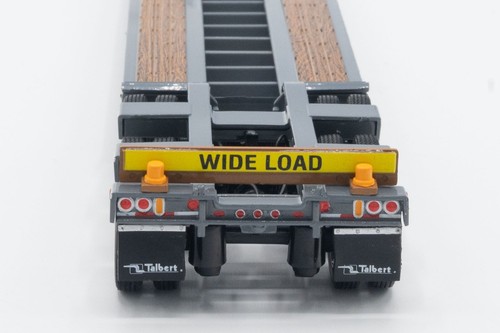 1/50 First Gear Peterbilt 367 w/ Talbert Lowboy - Northsea Gray - TD Exclusive - Picture 18 of 20