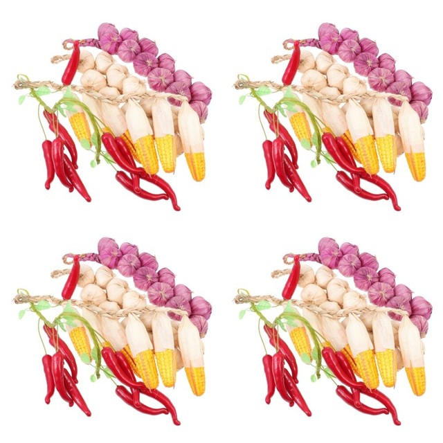 16 pcs Simulated Vegetable Ornament Imitated Vegetable String Simulation Decor 16 pcs Simulated Vegetable Ornament Imitated Vegetable String Simulation Decor