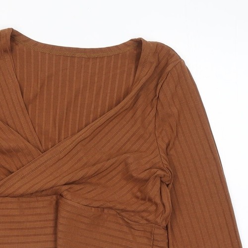 SheIn Girls Brown Round Neck Polyester Blend Jumper Size M - Picture 4 of 12