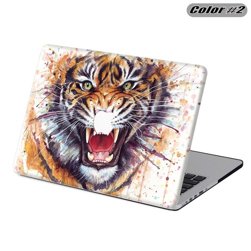 Tiger Lion Pattern Rubberized Hard Cut Out Case KB Cover For New Macbook Pro Air - Picture 12 of 27