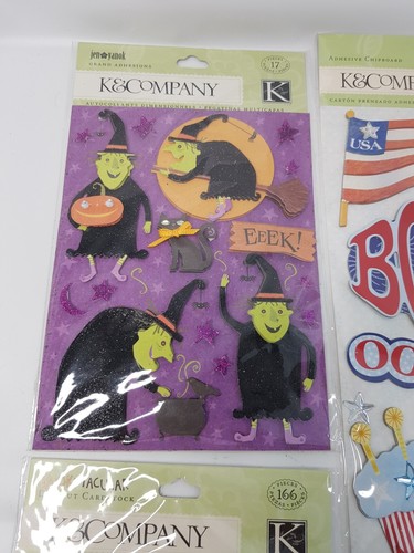 K&Company Stickers Die Cut Spooky Halloween America Floral Tim Coffey Jen Yanok - Picture 6 of 9