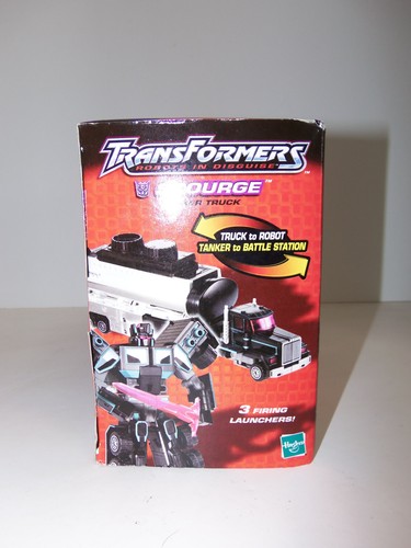 Transformers Robots In Disguise 2001 Decepticon SCOURGE Tanker Truck SEALED NEW - Picture 2 of 7